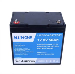 Bateria recarregable d'ions de liti de 12,8 V 50 Ah Bateria Lifepo4 Bateria d'ions de liti