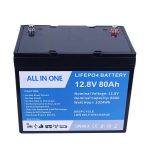 Bateria recarregable de 12,8 V 80 Ah Bateria d'ions de liti