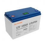 TOT EN UN Vendes en calent Energia Bateries de liti solars Programari d'emmagatzematge Control BMS Cicle profund recarregable 12V 100Ah Bateria LiFePO4