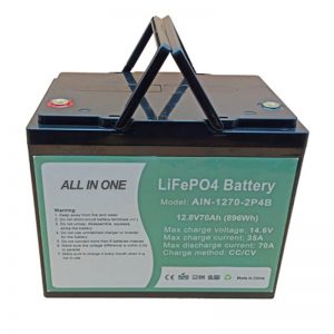 Bateria lifepo4 recarregable de 896Wh 12V 70Ah per vechile elèctric