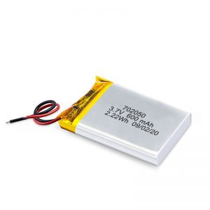 Paquet de bateries recarregables de mini bateria de liti de polímer de liti de 3,7 V 600 Mah 650 Mah