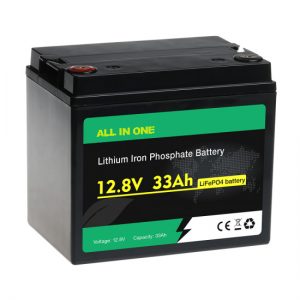 Paquet de bateries de tot en un lifepo4 lifepo4 12V 33ah liti ferro fosfat